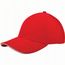 Heavy Brushed Cap (Rot / weiß) (Art.-Nr. CA096713)