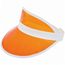 Sun Visor aus PVC (Weiss / orange) (Art.-Nr. CA108600)