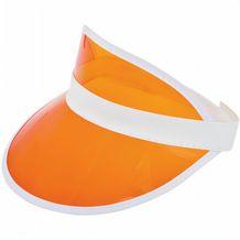 Sun Visor aus PVC (weiss, orange) (Art.-Nr. CA108600)