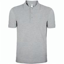 BS Evolution Polo, 180 g/m2, 100 % Baumwolle (grau-meliert) (Art.-Nr. CA122578)