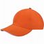 Heavy Brushed Cap (orange / weiß) (Art.-Nr. CA160318)