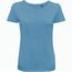 BS Moon Damen-T-Shirt, 150 g/m2, 100 % Bio-Baumwolle (mittelblau) (Art.-Nr. CA200798)