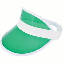 Sun Visor aus PVC (weiss, grün) (Art.-Nr. CA230710)