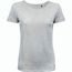 BS Moon Damen-T-Shirt, 150 g/m2, 100 % Bio-Baumwolle (grau-meliert) (Art.-Nr. CA373080)