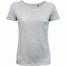 BS Moon Damen-T-Shirt, 150 g/m2, 100 % Bio-Baumwolle (grau-meliert) (Art.-Nr. CA373080)