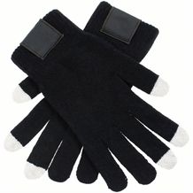 Touchscreen Handschuhe mit Label (Schwarz) (Art.-Nr. CA473316)