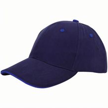 Brushed Sandwich Cap (Navy, Koningsblau) (Art.-Nr. CA500185)