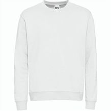 BS Atlas Pullover, 280 g/m2, 70 % Baumwolle / 30 % Polyester (Weiss) (Art.-Nr. CA513049)