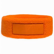 Frottier Stirnband mit Label (orange) (Art.-Nr. CA566726)