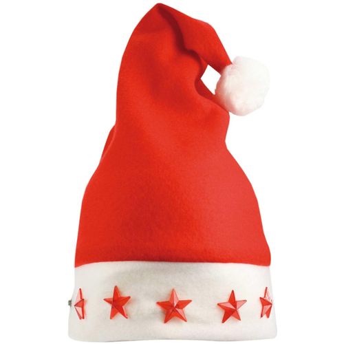 Weihnachtsmütze mit 5 Blinklichtern (Art.-Nr. CA679262) - Bringen Sie Licht in Ihre Weihnachtszeit...