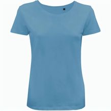 BS Moon Damen-T-Shirt, 150 g/m2, 100 % Bio-Baumwolle (mittelblau) (Art.-Nr. CA917484)