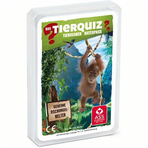 Quiz "Tierspiele" - Geheime Dschungel - Welten, im Kunststoffetui (Art.-Nr. CA171171) - Quiz - "Tierspiele" - Geheime Dschungel...