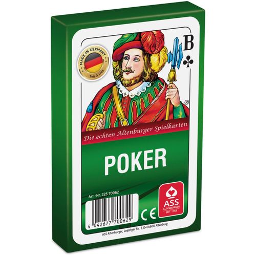 Poker / Black Jack, int. Bild, 55 Blatt,in Faltschachtel (Art.-Nr. CA246301) - Poker / BlackJack internationales Bild...