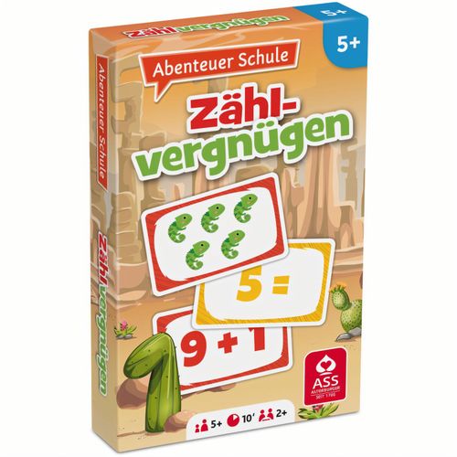 Lernspiele "Abenteuer Schule" - Zählvergnügen, in Faltschachtel (Art.-Nr. CA312980) - Lernspiel - Zählvergnügen, 33 Bla...