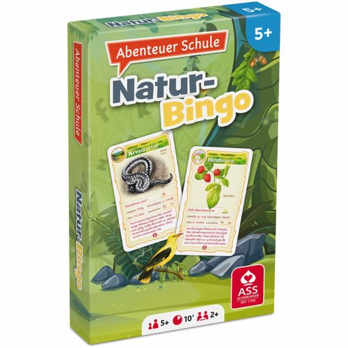 Lernspiele "Abenteuer Schule" - Natur Bingo, in Faltschachtel (Art.-Nr. CA398677) - Lernspiel - Natur Bingo, 33 Blatt in...