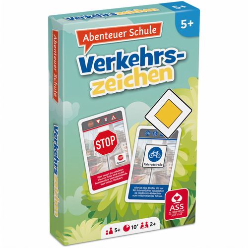 Lernspiele "Abenteuer Schule" - Verkehrszeichen, in Faltschachtel (Art.-Nr. CA609643) - Lernspiel - Verkehrszeichen, 33 Blatt...