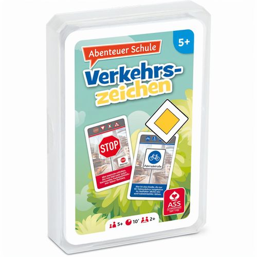 Lernspiele "Abenteuer Schule" - Verkehrszeichen, im Kunststoffetui (Art.-Nr. CA681371) - Lernspiel - Verkehrszeichen, 33 Blatt...