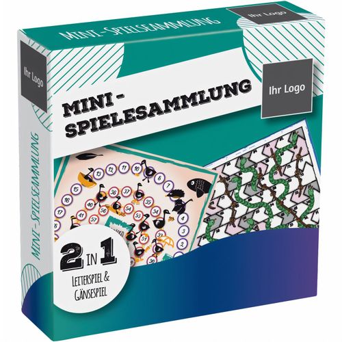 Mini Brettspiel Größe S in Faltschachtel (Art.-Nr. CA688480) - Mini Boardgame in 4/0-fbg Faltschachtel;...