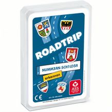 Reisespiel "Road Trip"  - Nummern Schilder, 33 Blatt, im Kunststoffetui (bunt) (Art.-Nr. CA788258)