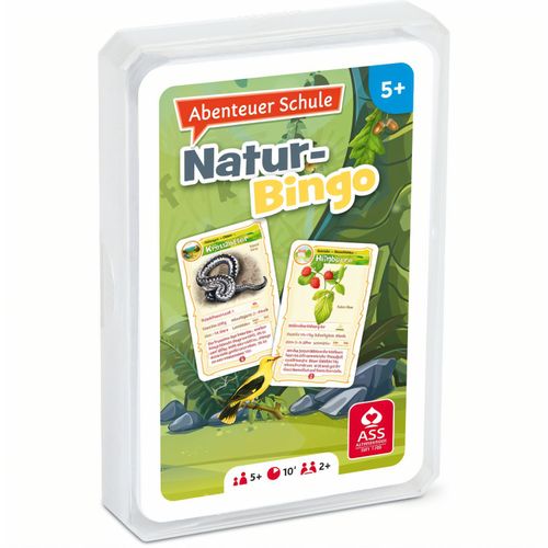 Lernspiele "Abenteuer Schule" - Natur Bingo, im Kunststoffetui (Art.-Nr. CA987700) - Lernspiel - Natur Bingo, 33 Blatt im...