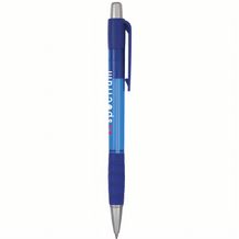 BIC® Striped Grip Kugelschreiber Siebdruck (blau / blaue Tinte) (Art.-Nr. CA015254)