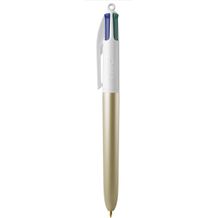 BIC® 4 Colours Glacé with Lanyard Siebdruck (gold Glacé / white) (Art.-Nr. CA025324)