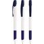 BIC® Media Clic Grip Ecolutions® Kugelschreiber Siebdruck (weiß / Marineblau / blaue Tinte) (Art.-Nr. CA132456)