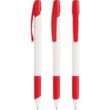 BIC® Media Clic Grip Ecolutions® Kugelschreiber Siebdruck (weiß / Rot / schwarze Tinte) (Art.-Nr. CA134245)