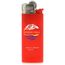 BIC® J25 Standard Feuerzeug Siebdruck (red Body / white Base / red Fork / chrome Hood) (Art.-Nr. CA137954)