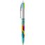 BIC® 4 Colours Fashion Kugelschreiber + Lanyard Siebdruck (weiß / hellblau) (Art.-Nr. CA261059)