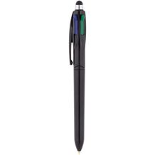 BIC® 4 Colours Stylus Kugelschreiber Siebdruck (schwarz) (Art.-Nr. CA323921)