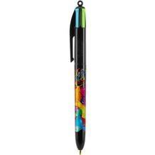 BIC® 4 Colours Fashion Kugelschreiber Siebdruck (schwarz) (Art.-Nr. CA347747)