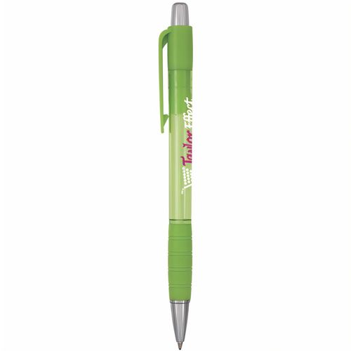 BIC® Striped Grip Kugelschreiber Siebdruck (Art.-Nr. CA374961) - Beliebter Druckkugelschreiber mit...