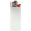 BIC® J25 Standard Feuerzeug BritePix' (transluzent white Body / Base / red Fork / chrome Hood) (Art.-Nr. CA441021)