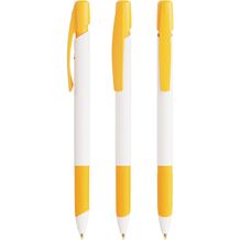 BIC® Media Clic Grip Ecolutions® Kugelschreiber Siebdruck (weiß / Gelb / schwarze Tinte) (Art.-Nr. CA450074)