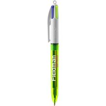 BIC® 4 Colours Fluo Kugelschreiber Siebdruck (transparentes Gelb) (Art.-Nr. CA511100)