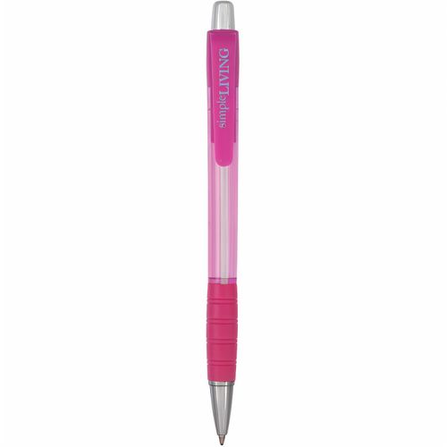 BIC® Striped Grip Kugelschreiber Siebdruck (Art.-Nr. CA697001) - Beliebter Druckkugelschreiber mit...