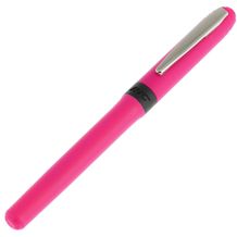 BIC® Grip Roller Siebdruck (pink / chrome / schwarze Tinte) (Art.-Nr. CA716620)