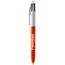 BIC® 4 Colours Fine Kugelschreiber BritePix' (weiß / orange) (Art.-Nr. CA833038)