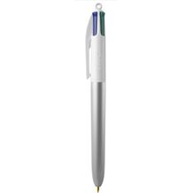 BIC® 4 Colours Glacé with Lanyard Siebdruck (silver Glacé / white) (Art.-Nr. CA852621)