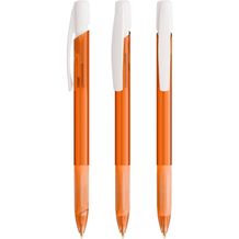 BIC® Media Clic Grip Kugelschreiber Digital (Gefrostetes orange / Gefrostetes weiß / blaue Tinte) (Art.-Nr. CA870165)