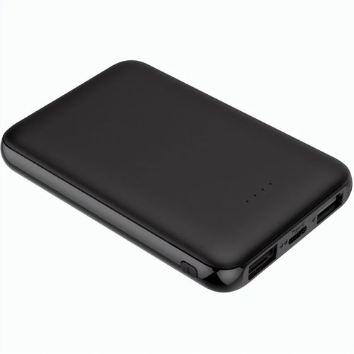 TRUSTY PB 5000 mAh schwarz (Art.-Nr. CA147075) - Handliche Powerbank in edlem Schwarz.
Mi...