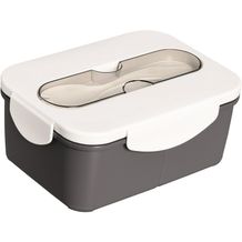 SNACK Lunchbox mit Löffel (Grau) (Art.-Nr. CA203709)