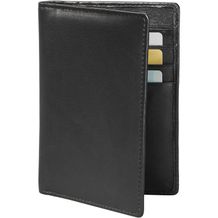 RFID Leder-Etui für Reisepass, Kreditkarten und Dokumente (schwarz) (Art.-Nr. CA302542)