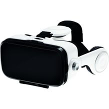 VR Brille mit Kopfhörer für Virtual Reality auf dem Smartphone (weiß) (Art.-Nr. CA333410)