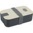 Ökologische Lunchbox mit Smartphone-Halter, Dichtung und Bento-Unterteilung (natur / grau) (Art.-Nr. CA938308)