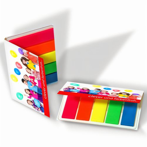 Kunststoffmarker 01 (Art.-Nr. CA294432) - Organisationsprofi: Fünf neonfarben...