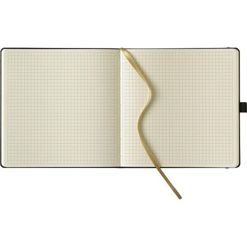 Lediberg Ivory Line Notizbuch, App-Format (Art.-Nr. CA003040) - Notizbuch kariert, Format 175 x 175 mm,...