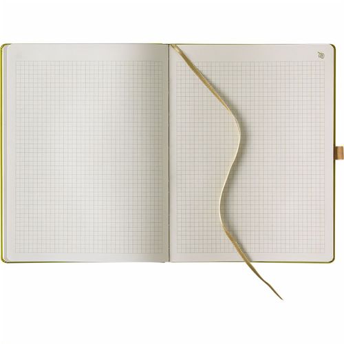 Lediberg Appeel Notizbuch kariert, large (Art.-Nr. CA255036) - Appeel Notizbuch, hergestellt aus...