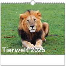 Kalender "Tierwelt" im Format 30 x 29 cm, mit Wire-O-Bindung und verlängerter Rückwand (Art.-Nr. CA299324)